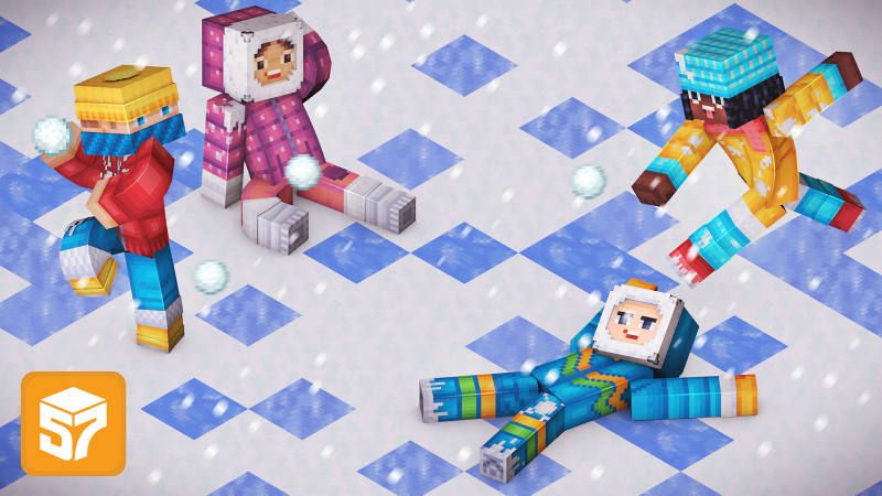 Snowball Fight Skin Pack on the Minecraft Marketplace by 57Digital