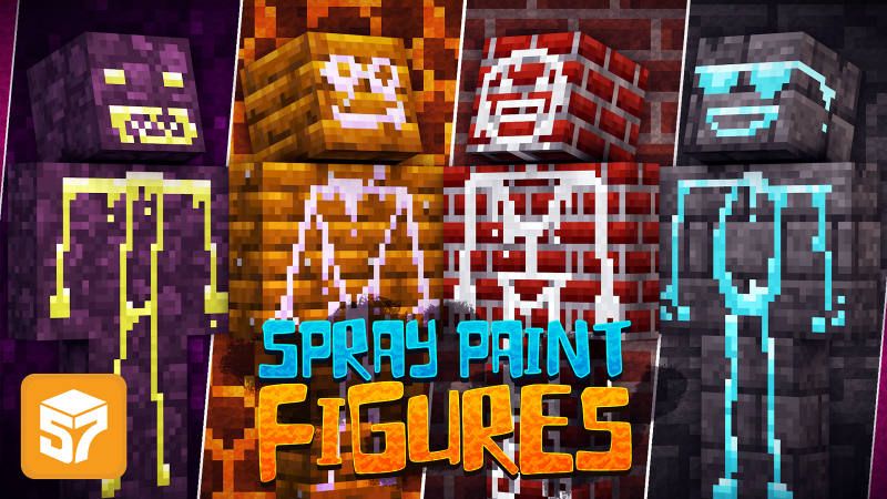 Spray Paint Figures on the Minecraft Marketplace by 57Digital