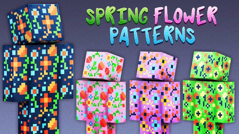 Spring Flower Patterns on the Minecraft Marketplace by 57Digital