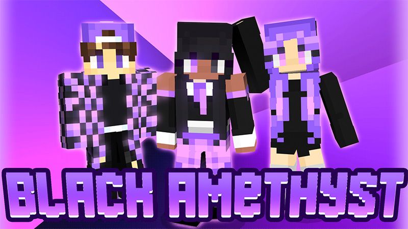 Black Amethyst Skins on the Minecraft Marketplace by A Foxy Toast