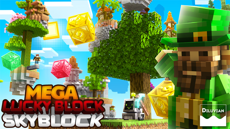 Mega Lucky Block Skyblock on the Minecraft Marketplace by A30x1