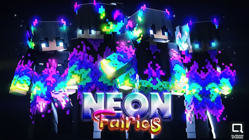 Neon Fairies on the Minecraft Marketplace by aliquam-studios