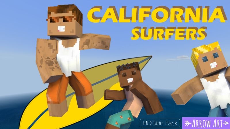 California Surfers on the Minecraft Marketplace by Arrow Art Games