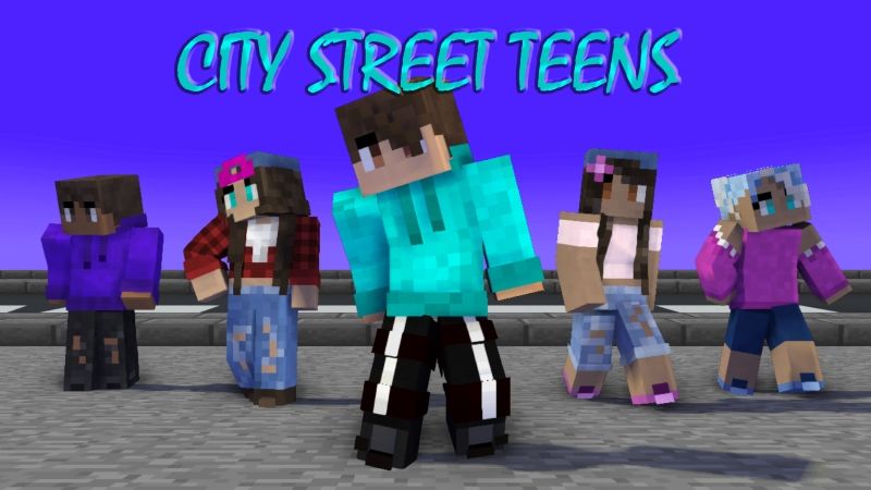 City Street Teens on the Minecraft Marketplace by arrow-art-games