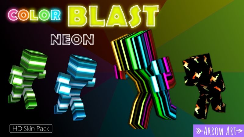 Color Blast: Neon on the Minecraft Marketplace by arrow-art-games