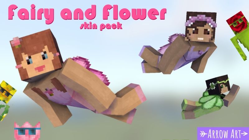 Fairy and Flower Skin Pack on the Minecraft Marketplace by arrow-art-games