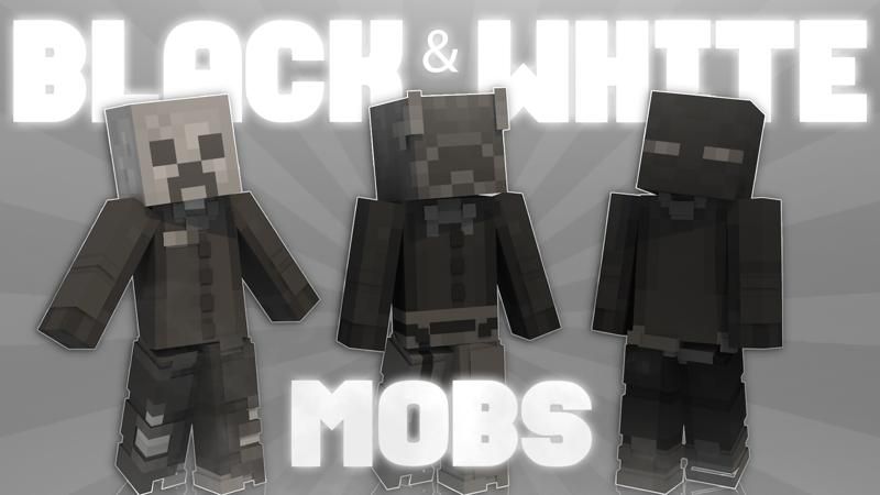 Black & White Mobs on the Minecraft Marketplace by Asiago Bagels