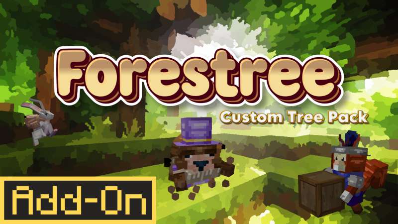 Forestree Custom Tree Pack on the Minecraft Marketplace by Big Dye Gaming