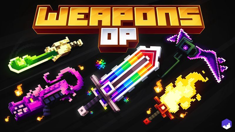 OP Weapons on the Minecraft Marketplace by block-factory