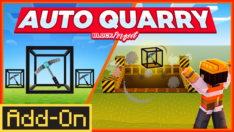Auto Quarry Add-On 1.1 on the Minecraft Marketplace by Block Perfect Studios
