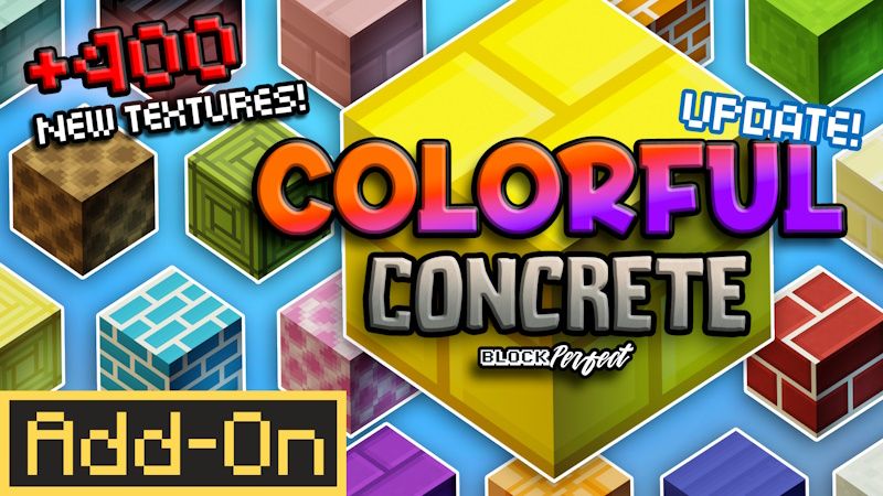 Colorful Concrete on the Minecraft Marketplace by block-perfect-studios