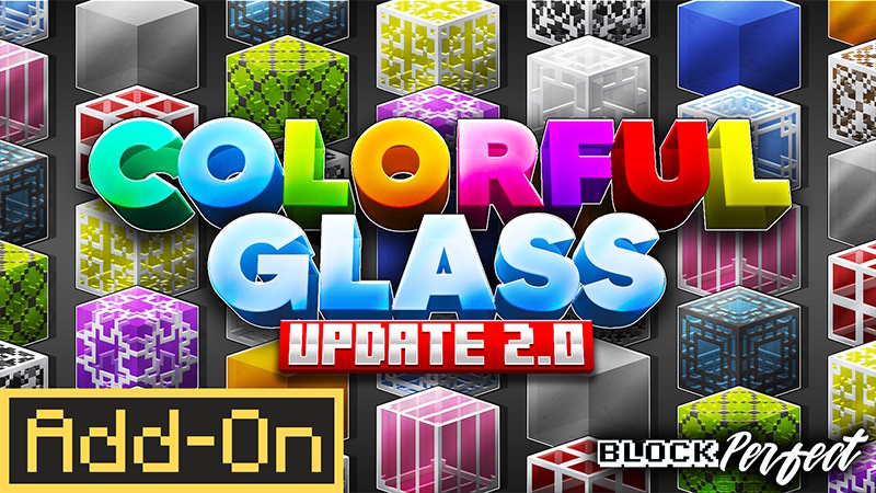 Colorful Glass on the Minecraft Marketplace by Block Perfect Studios