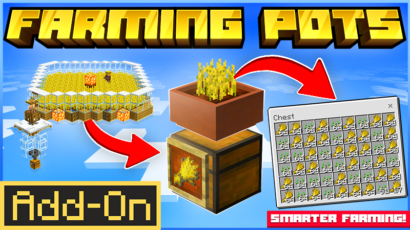 Farming Pots Add-On on the Minecraft Marketplace by Blockbytes