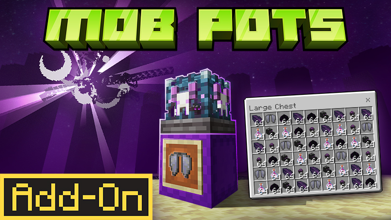 Mob Pots Add-On on the Minecraft Marketplace by Blockbytes