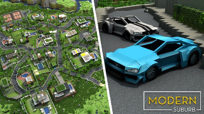 Modern Suburb on the Minecraft Marketplace by Blockception