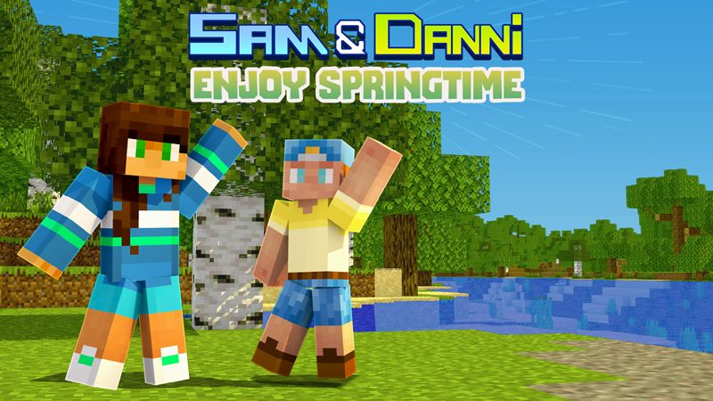 Sam & Danni Enjoy Springtime on the Minecraft Marketplace by Blockception