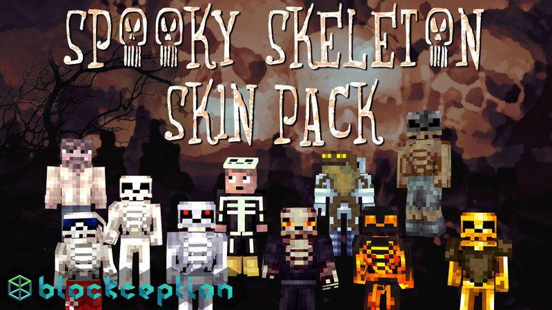 Spooky Skeleton Skin Pack on the Minecraft Marketplace by Blockception