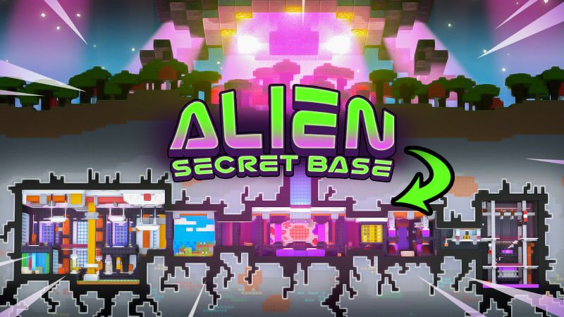 Alien Secret Base on the Minecraft Marketplace by BLOCKLAB Studios