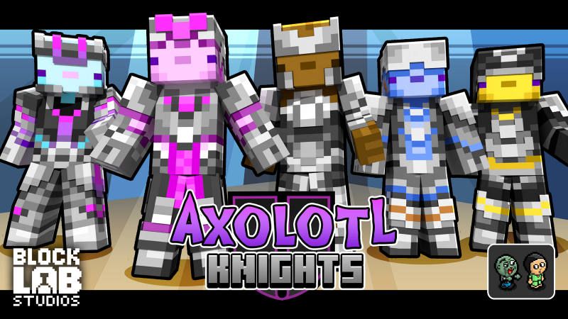 Axolotl Knights on the Minecraft Marketplace by BLOCKLAB Studios