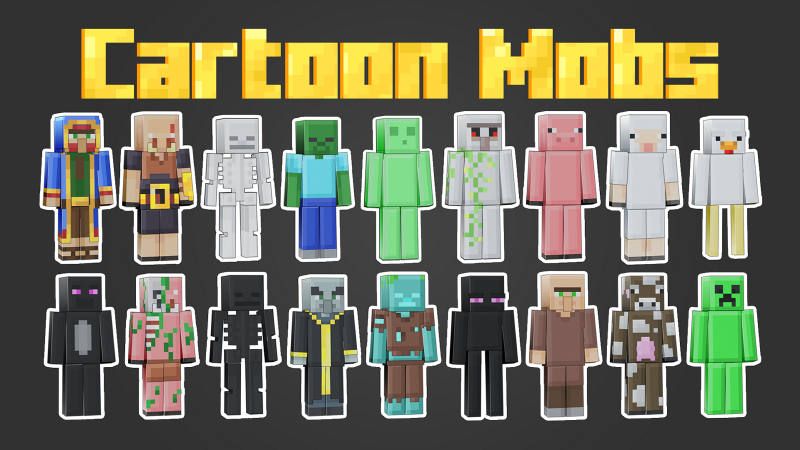 Cartoon Mobs on the Minecraft Marketplace by BLOCKLAB Studios