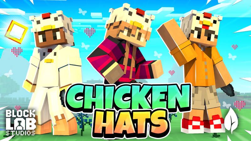 Chicken Hats on the Minecraft Marketplace by BLOCKLAB Studios