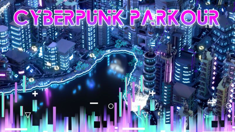 Cyberpunk Parkour on the Minecraft Marketplace by BLOCKLAB Studios