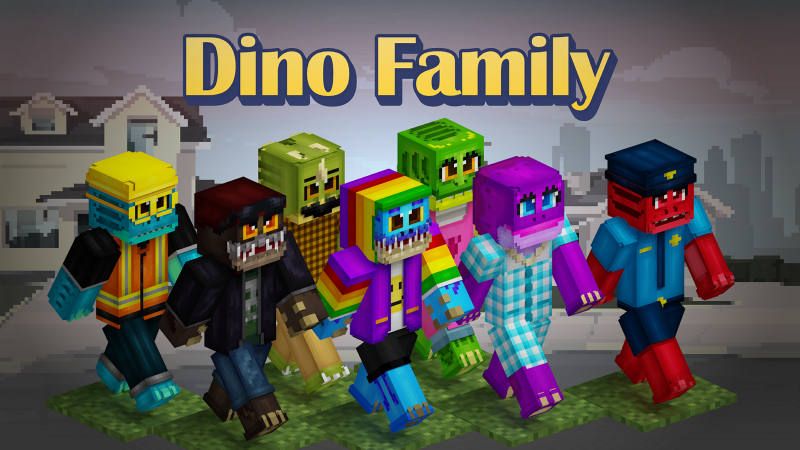 Dino Family on the Minecraft Marketplace by BLOCKLAB Studios