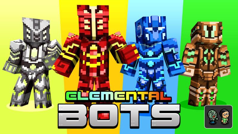 Elemental Bots on the Minecraft Marketplace by BLOCKLAB Studios