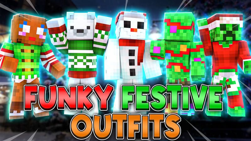 Funky Festive Outfits on the Minecraft Marketplace by BLOCKLAB Studios