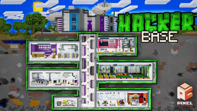 Hacker Base on the Minecraft Marketplace by BLOCKLAB Studios