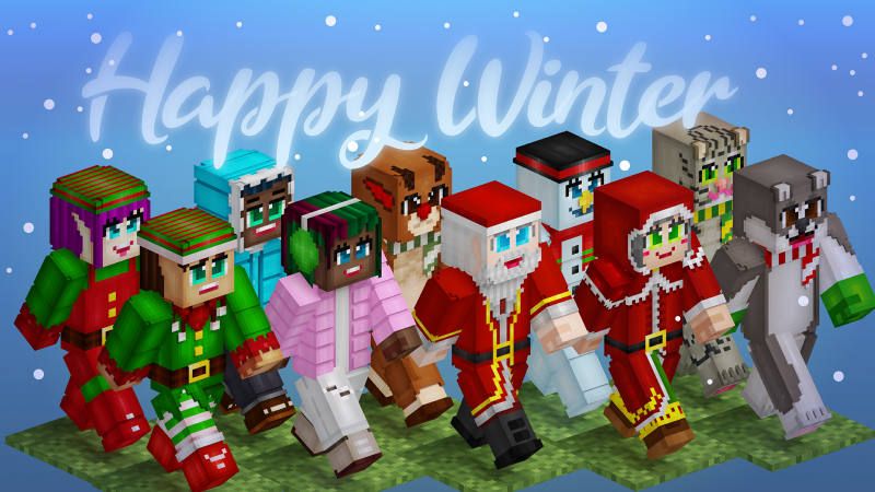 Happy Winter on the Minecraft Marketplace by BLOCKLAB Studios