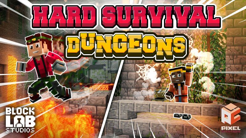 Hard Survival - Dungeons on the Minecraft Marketplace by BLOCKLAB Studios