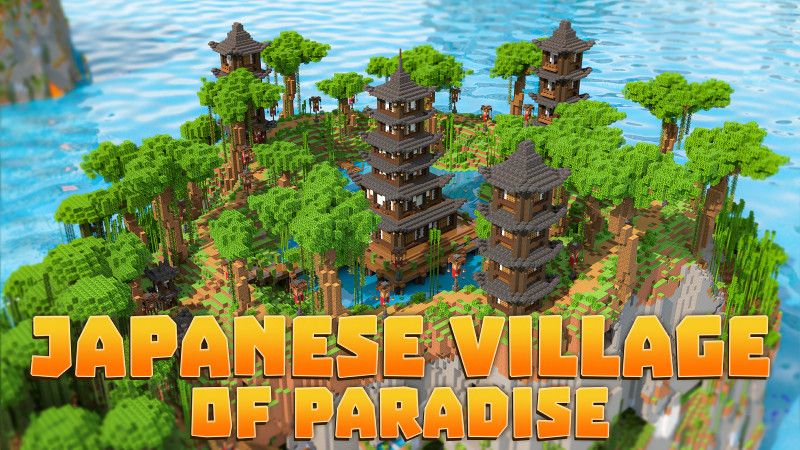 Japanese Village of Paradise on the Minecraft Marketplace by BLOCKLAB Studios