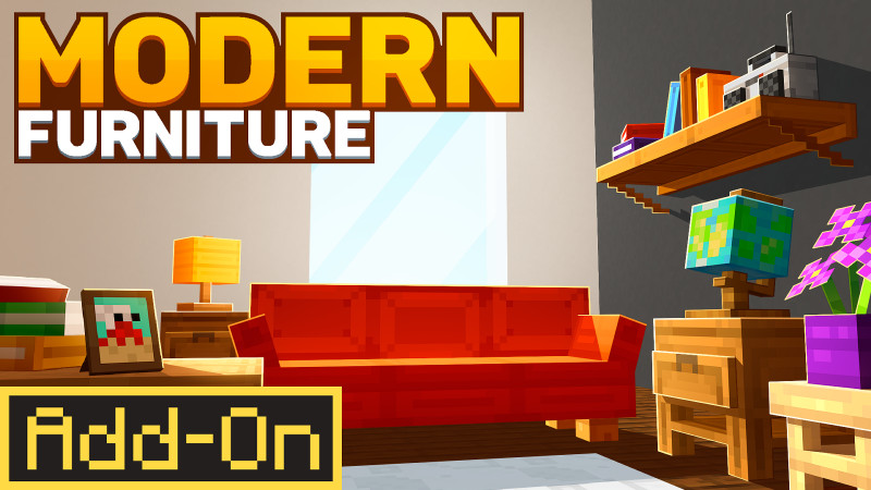 Modern Furniture Add-On 1.0 on the Minecraft Marketplace by BLOCKLAB Studios