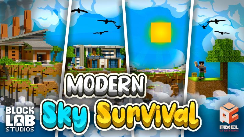 Modern Sky Survival on the Minecraft Marketplace by BLOCKLAB Studios