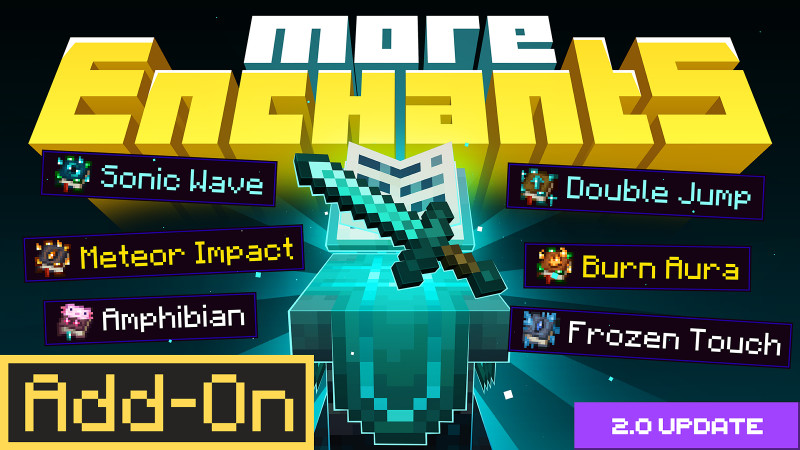 More Enchants 2.0 Add-On on the Minecraft Marketplace by BLOCKLAB Studios
