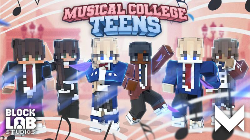 Musical College Teens on the Minecraft Marketplace by BLOCKLAB Studios