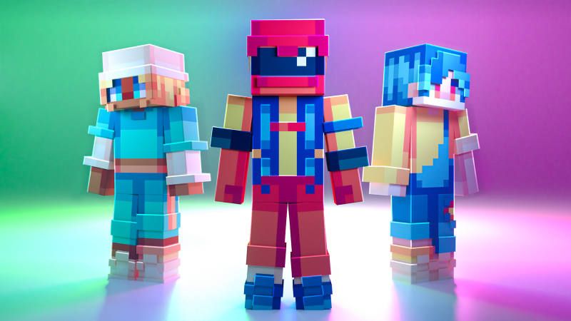 Neon Teens on the Minecraft Marketplace by BLOCKLAB Studios