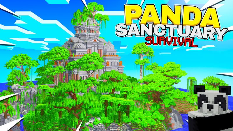 Panda Sanctuary Survival on the Minecraft Marketplace by BLOCKLAB Studios