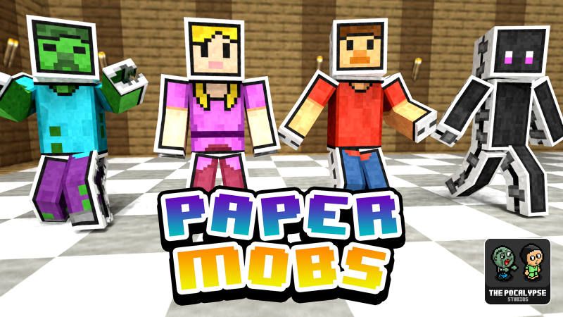 Paper Mobs on the Minecraft Marketplace by BLOCKLAB Studios