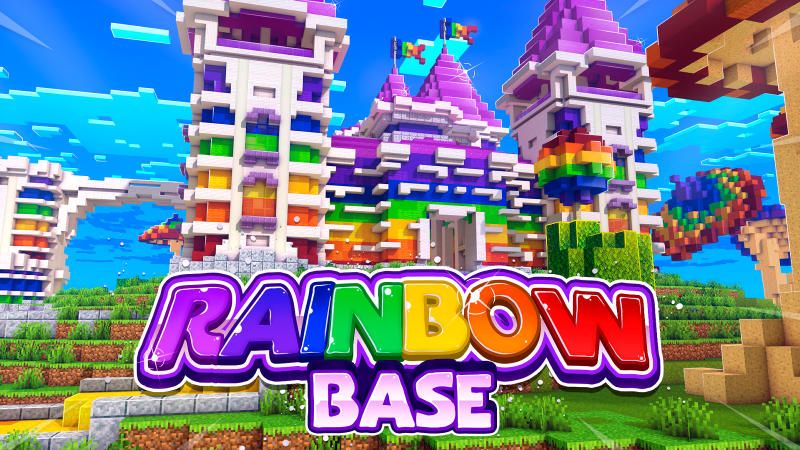 Rainbow Base on the Minecraft Marketplace by BLOCKLAB Studios