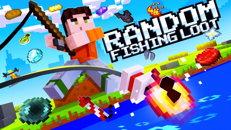 Random Fishing Loot on the Minecraft Marketplace by BLOCKLAB Studios