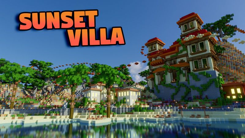 Sunset Villa on the Minecraft Marketplace by BLOCKLAB Studios