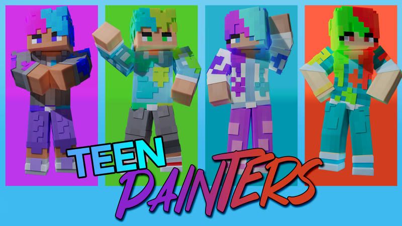 Teen Painters on the Minecraft Marketplace by BLOCKLAB Studios