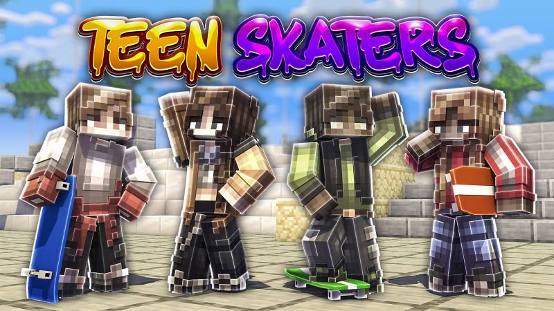 Teen Skaters on the Minecraft Marketplace by BLOCKLAB Studios