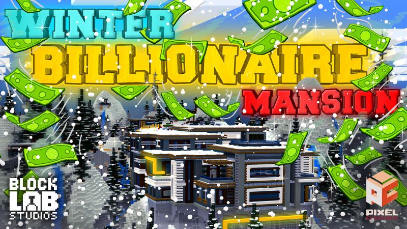 Winter Billionaire Mansion on the Minecraft Marketplace by BLOCKLAB Studios