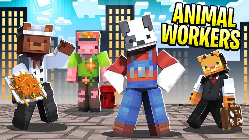 Animal Workers on the Minecraft Marketplace by Blu Shutter Bug