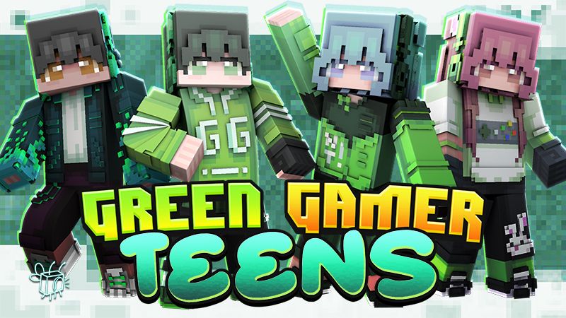 Green Gamer Teens on the Minecraft Marketplace by Blu Shutter Bug