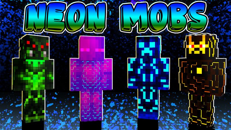 Neon Mobs on the Minecraft Marketplace by Blu Shutter Bug