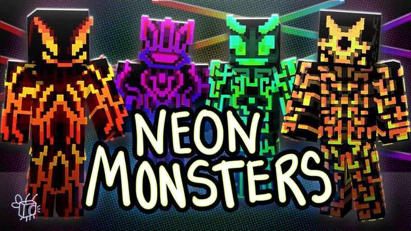 Neon Monsters on the Minecraft Marketplace by Blu Shutter Bug